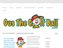 Tablet Screenshot of gusthegolfball.com
